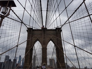 Brooklyn Bridge beautiful architecture symmetry New York