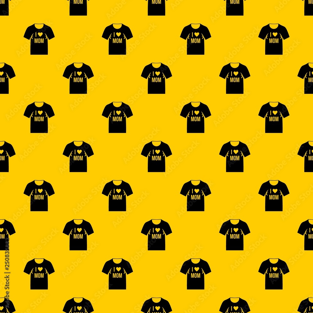 Poster shirt with print pattern seamless vector repeat geometric yellow for any design