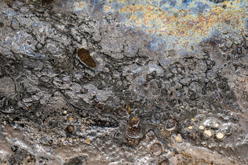 Image of background texture of old rusty zinc grunge for your design.