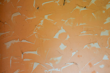 Abstract and unusual orange texture background with white scratches.
