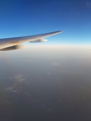 view from window of airplane