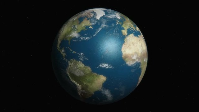 A loopable spinning globe gets scanned, revealing a world of binary computer code to visualize the concept of big data and global relationships.