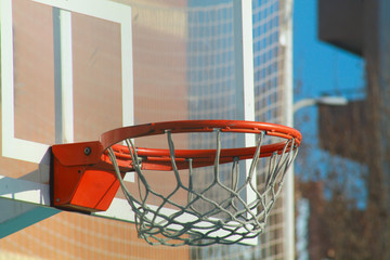 basketball hoop and net