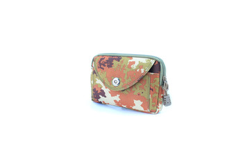 pocket military bag on isolated