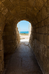 Fototapeta na wymiar Caesarea National Park in Israel