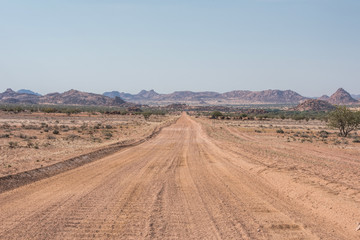 rocky landscapes of damaraland in Namibia