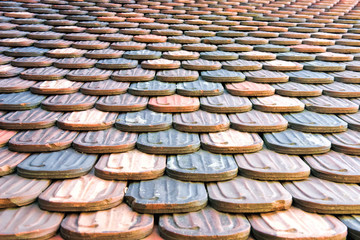 tiles on a roof