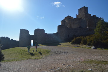Entrance To The Roman Castle Of Loarre Dating From The 11th Century It Was Built By King Sancho III In Loarre Village. Landscapes, Nature, History. December 28, 2014. Riglos, Huesca, Spain.