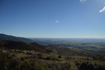 Views From The Roman Castle Of Loarre Dating From The 11th Century It Was Built By King Sancho III Of The Valley Of Loarre. Landscapes, Nature, History. December 28, 2014. Riglos, Huesca, Spain.