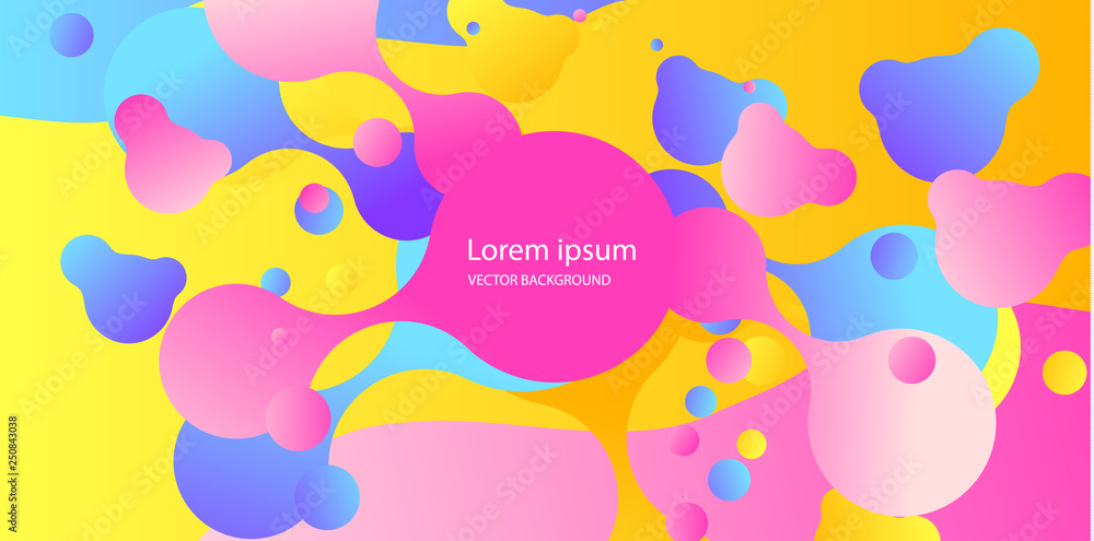 Poster abstract form of fluid. liquid design. liquid dynamic background for web sites, landing page or busi