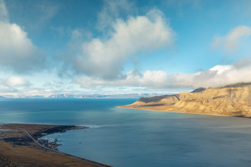 Longyearbyen - the most Northern settlement in the world. Svalbard, Norway