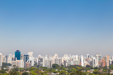 aerial view of Sao Paulo city