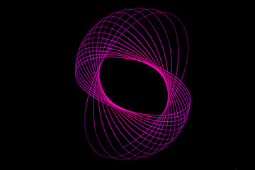 Light Painting, Lichtspuren, in absoluter Dunkelheit