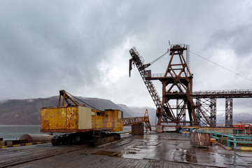 Pyramiden. Abandoned Soviet/Russian settlement in Svalbard, Norway.