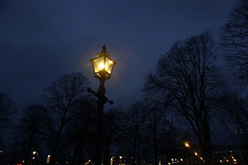 Fototapeta na wymiar lantern in winter
