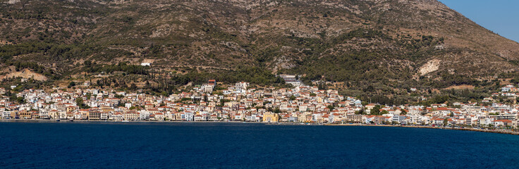 panorama of Vathy, capital of Samos