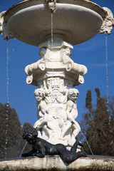 Fototapeta na wymiar Italia, Toscana, Firenze, villa Medicea di Castello, il parco e la fontana .