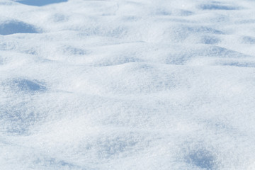 background of fresh snow texture in blue tone