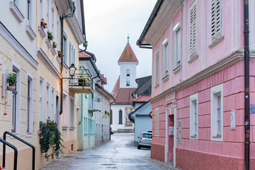 Beautiful cityscape around Kronj old town