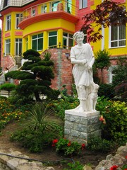 Beautiful park and Yalta zoo in Crimea