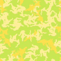 Summer UFO camouflage of various shades of green and yellow colors
