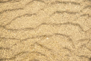 Sand under sea water