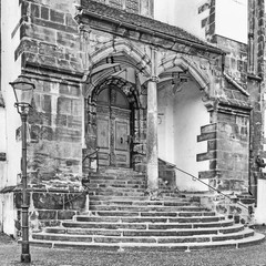 Treppen der Peter und Paul Kirche in Görlitz, Deutschland