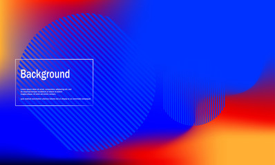 Trendy gradients background with Fluid colorful shapes composition vector