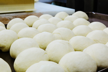 発酵した食パン用の生地