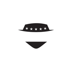 Cowboy hat logo icon