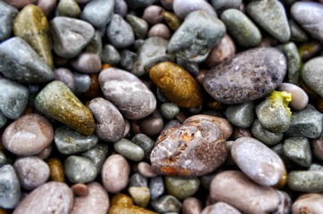 Fototapeta na wymiar sea pebbles background