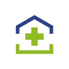 Health care and medical logo design vector template