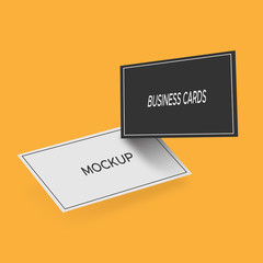 Mockup business cards vector