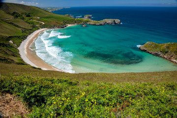 Beach of Torimbia near to Llanes village
