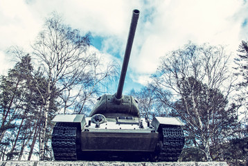 Soviet tank T-34 of the World war II, Kezmarok