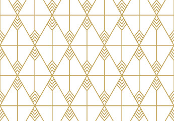 Seamless geometric pattern. Gold linear pattern. Wallpapers for your design.