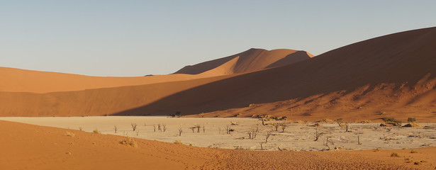 Fototapeta na wymiar Sossusvlei Sand Dunes of the Namib Desert near Windhoek, Namibia.