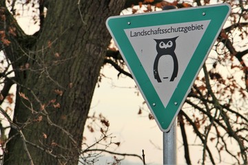 countryside sign in Germany