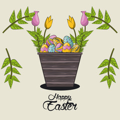 Happy easter day card