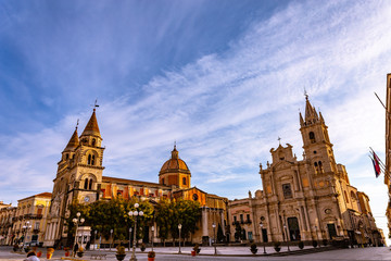 view of the square acireale