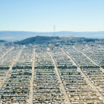 Aerial View of Suburban Tract Housing