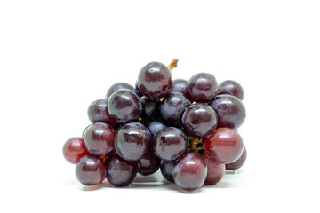 Seedless grapes isolated on white background