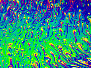 Soap bubble. Psychedelic background. Universe of Flowers. Concept Art Design. Multicolored background. Abstract pattern.