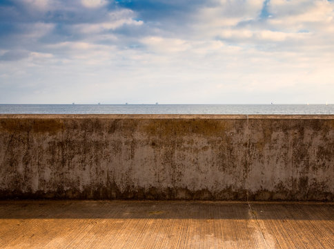 Wall Overlooking the Beach