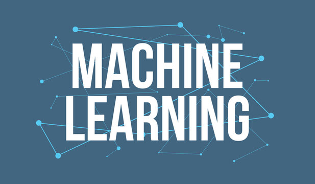 Machine Learning headline logo design 