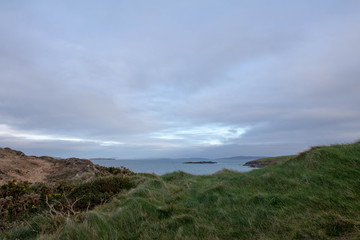 Fototapeta na wymiar West of Ireland landscape overlooking the Atlantic ocean