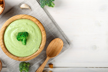 soup puree in a plate