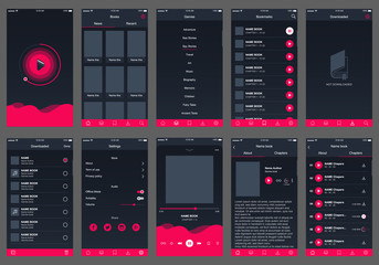 audio book ui design app