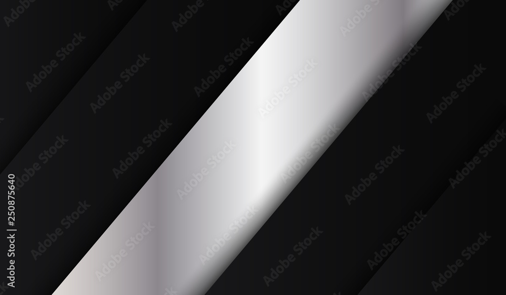 Poster abstract metallic red shiny color fold black frame layout modern tech design vector template backgro