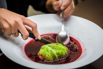 borsch and goose stuffed cabbage © Tomasz